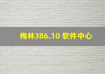 梅林386.10 软件中心